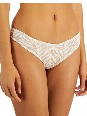 Jenni Women's Ribbed Knit Hipster Panty Underwear, Beige Tiger, Medium